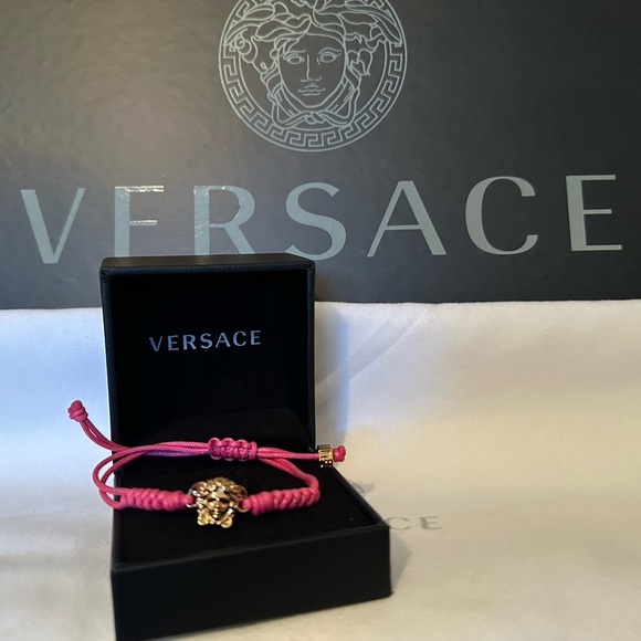 Versace Medusa head string bracelet NEW (AUTHENTIC) - Picture 3 of 9